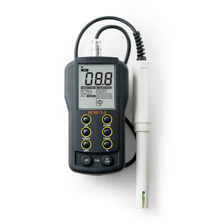 Medidor de pH inteligente con Bluetooth, medidor de pH de 0,01 pH de alta  precisión, probador de calidad de agua con ATC: Medidor de temperatura 3 en